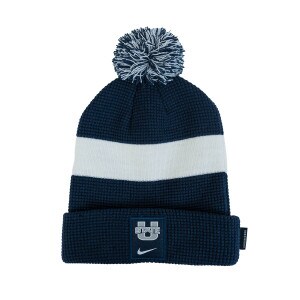 Nike, Aggies, Striped, Pom Pom, Cuff, Beanie